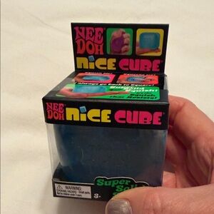 Nee Doh Nice Cube Kids Learning Toy – Blue